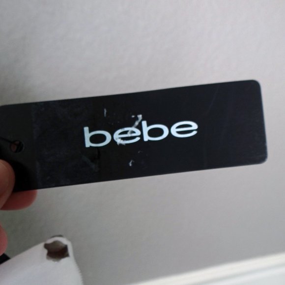 bebe Woman's Floral Faux Wrap dress size 6 Ivory/ Multi colored NEW - Picture 8 of 14